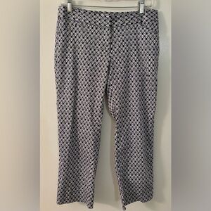 Laundry by Shelli Segal Geometric Cropped Pant Women’s size 4